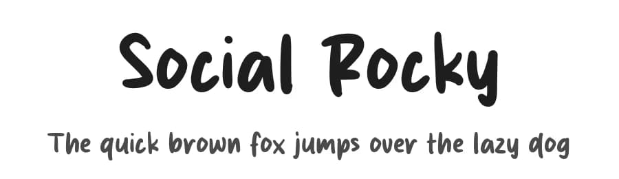Social Rocky by MJType — Script Handwritten Font