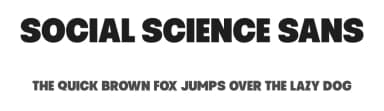 Social Science Sans by Måns Grebäck — Sans Serif Font — thumbnail 1
