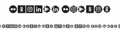 Social Shapes by ArFonts — Dingbats Font — thumbnail 1