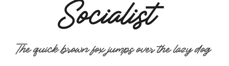 Socialist by Balpirick Studio — Script Handwritten Font