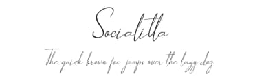 Socialitta by Rabas Design — Script Handwritten Font — thumbnail 1