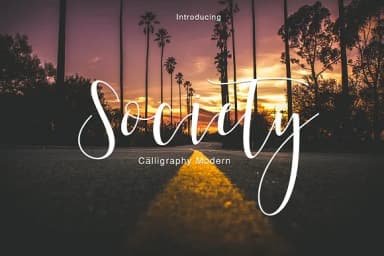 Society Font by Teweka — Script Handwritten Font — thumbnail 1