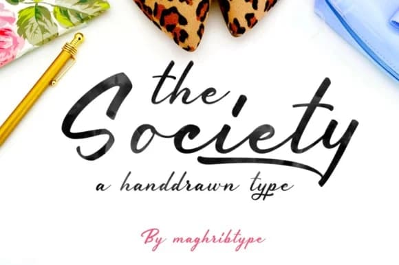 Society Font by maghrib by maghrib — Script Handwritten Font — preview 1