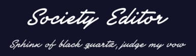Society Editor by Måns Grebäck — Script Handwritten Font — thumbnail 2