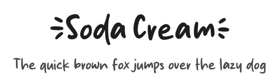 Soda Cream by MJType — Script Handwritten Font