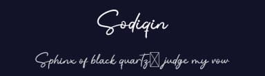 Sodiqin by twinletter — Script Handwritten Font — thumbnail 2