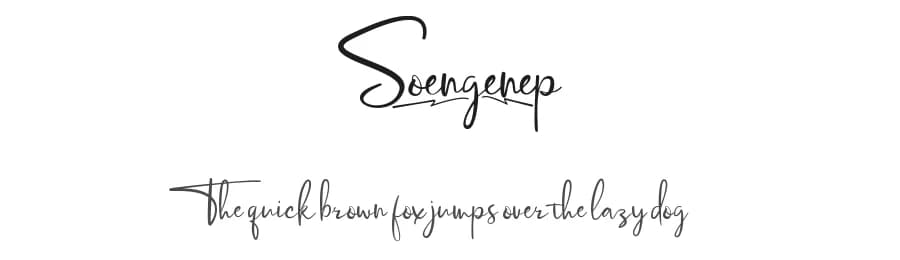 Soengenep by Phytypo Design — Script Handwritten Font