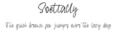 Soettally by Al Ghul — Script Handwritten Font — thumbnail 1