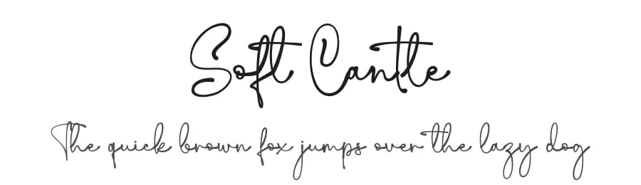 Soft Cantle by Din Studio — Script Handwritten Font