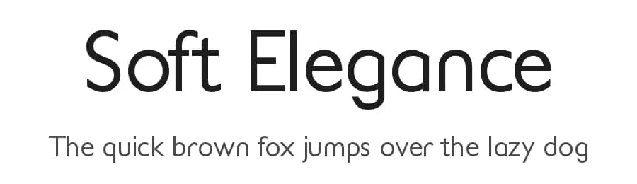 Soft Elegance by Genumano — Sans Serif Font