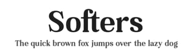 Softers by Storytype Studio — Serif Font — thumbnail 1