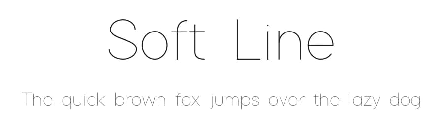 Soft Line by yehorunina — Sans Serif Font