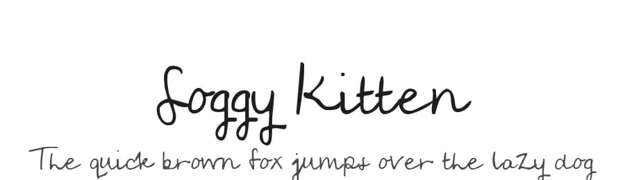 Soggy Kitten by Kimberly Geswein — Script Handwritten Font