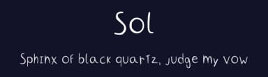 Sol by Sol Sollaris — Script Handwritten Font — thumbnail 2