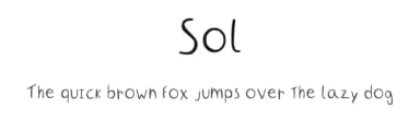 Sol by Sol Sollaris — Script Handwritten Font — thumbnail 1
