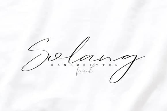 Solang Font by Katie Holland — Script Handwritten Font