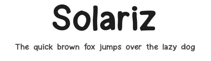 Solariz by angkalimabelas — Script Handwritten Font