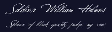 Soldier William Holmes by Intellecta Design — Script Handwritten Font — thumbnail 2