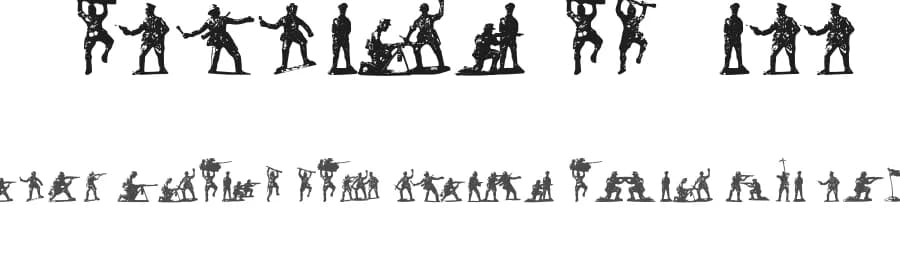 Soldiers of Hell by Priscila Bahiense — Dingbats Font