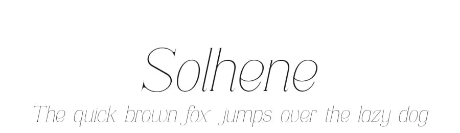 Solhene by VPcreativeshop — Serif Font