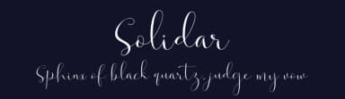 Solidar by Solidtype — Script Handwritten Font — thumbnail 2