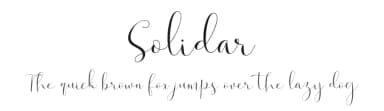 Solidar by Solidtype — Script Handwritten Font — thumbnail 1