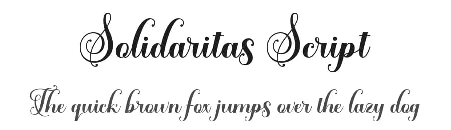 Solidaritas Script by Rastype — Script Handwritten Font