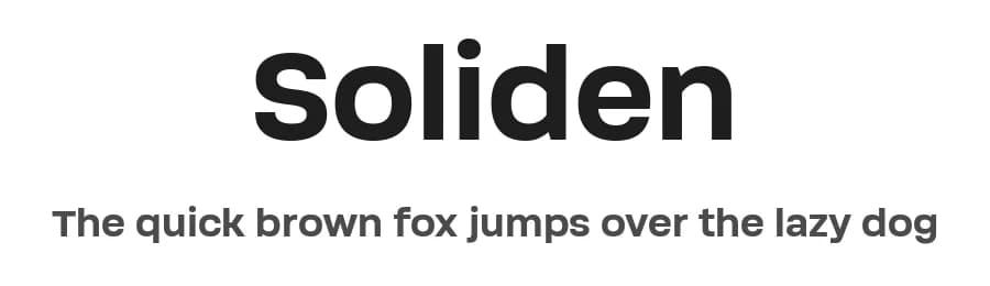 Soliden by Eko Bimantara — Sans Serif Font