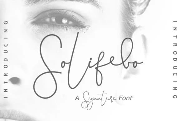 Solifebo Font by leamsign — Script Handwritten Font