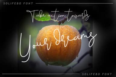 Solifebo Font by leamsign — Script Handwritten Font — thumbnail 3