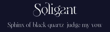 Soligant by ReyreyBlue — Serif Font — thumbnail 2