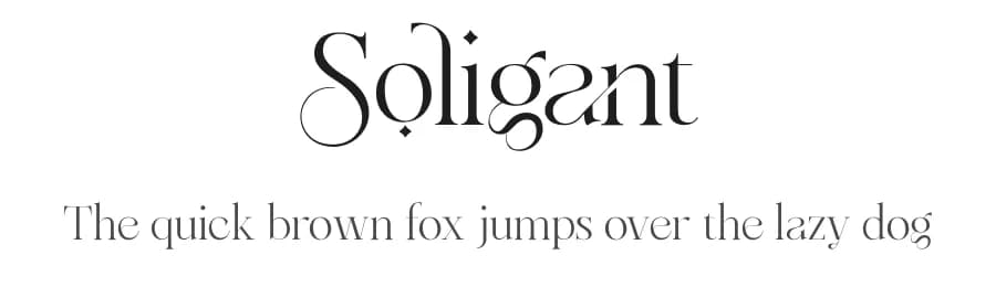 Soligant by ReyreyBlue — Serif Font