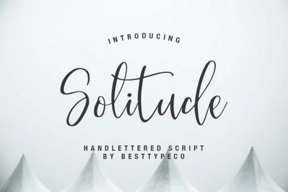 Solitude Font by BennyDesigns — Script Handwritten Font