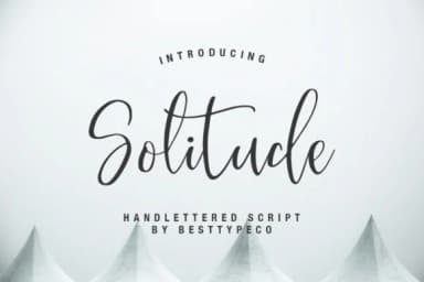 Solitude Font by BennyDesigns — Script Handwritten Font — thumbnail 1