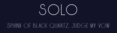 Solo by Faqih Fawaji — Sans Serif Font — thumbnail 2