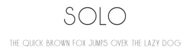 Solo by Faqih Fawaji — Sans Serif Font — thumbnail 1