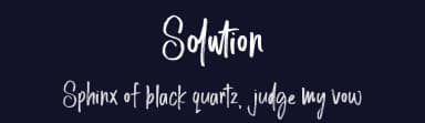Solution by Fontherapy — Script Handwritten Font — thumbnail 2