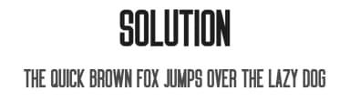 Solution by groenstudio — Sans Serif Font — thumbnail 1