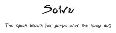 Solve by Alex — Script Handwritten Font — thumbnail 1
