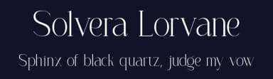 Solvera Lorvane by Muksal Creative — Serif Font — thumbnail 2