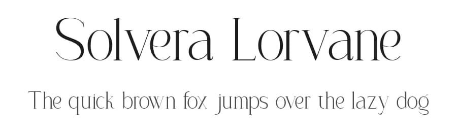 Solvera Lorvane by Muksal Creative — Serif Font