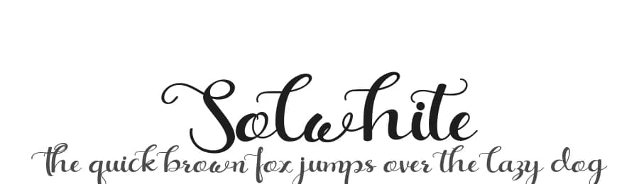 Solwhite by liart type — Script Handwritten Font — preview 1