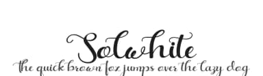 Solwhite by liart type — Script Handwritten Font — thumbnail 1