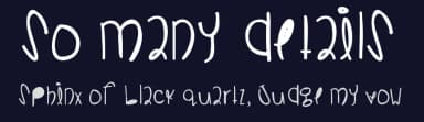 So Many Details by Des Gomez — Script Handwritten Font — thumbnail 2