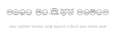 Some Devil Faces by Murder Fonts — Dingbats Font — thumbnail 1