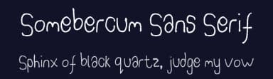 Somebercum Sans Serif by Rory Manzaroli — Script Handwritten Font — thumbnail 2