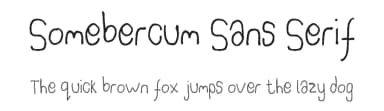 Somebercum Sans Serif by Rory Manzaroli — Script Handwritten Font — thumbnail 1