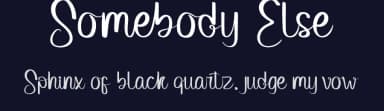 Somebody Else by Noah Type — Script Handwritten Font — thumbnail 2