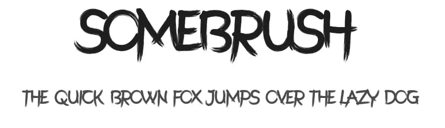 SomeBrush by ghielzact — Script Handwritten Font