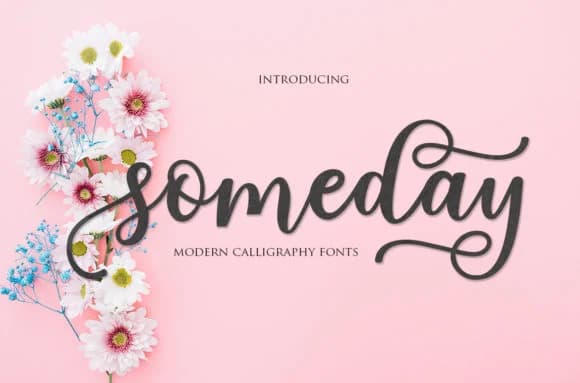 Someday Script Font by Mrletters — Script Handwritten Font